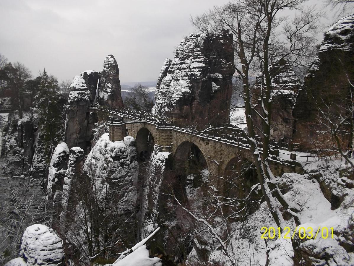 Ferienwohnung Zum Lilienstein Bad Schandau Exterior foto